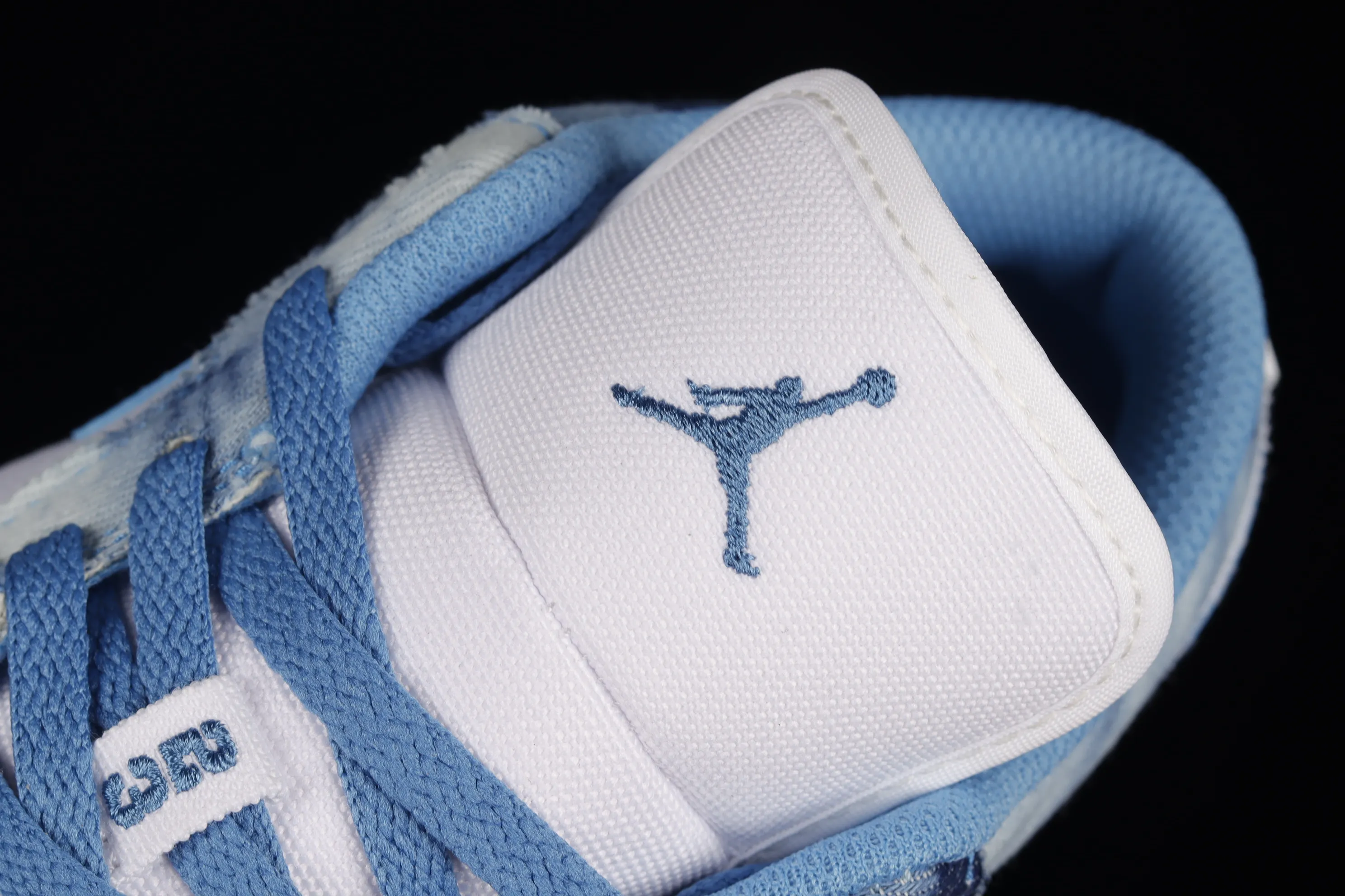 All categories Air Jordan Jordan series basketball shoes Air Jordan 1 Low G version pure original Air Jordan 1 Low "Washed Denim" AJ1 Joe 1 navy washed denim low-top casual sneakers DM8947-100